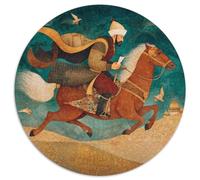 1000pcs (67.5x67.5cm) Puzzles pour Adolescents Adultes Chevaliers à l'époque de Gengis Khan