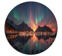 1000pcs (67.5x67.5cm) Puzzles pour Adolescents Adultes The Aurores boréales in The Night Sky