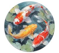 1000pcs (67.5x67.5cm) Style Japonais Jigsaw Three Koï in The Water Puzzles À Faire Soi-même pour Adultes