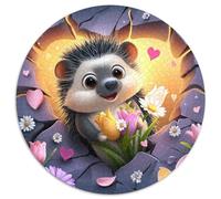 1000pcs (67.5x67.5cm) The Little Hérisson Poked Its Head Out from The Crack in The Wall Jigsaw Puzzles À Faire Soi-même pour Adultes