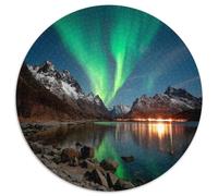 1000pcs (67.5x67.5cm) The Magnificent Aurores boréales Puzzle Jouet en Bois Cadeau Unique Décoration Intérieure Jeu ÉduChatif Challenge Toy