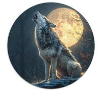 1000pcs (67.5x67.5cm) Wolves HHibouing at The Lune Jigsaw Puzzles À Faire Soi-même pour Adultes