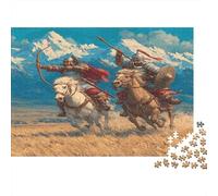 1000pcs (75x50cm) Archers Mongols du XIIIe siècle Jigsaw Puzzles À Faire Soi-même pour Adultes