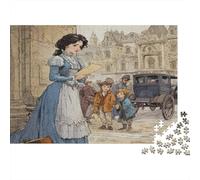 1000pcs (75x50cm) Architecture londonienne du XXE siècle Jigsaw Jeune Femme Puzzles À Faire Soi-même pour Adultes