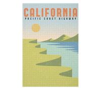 1000pcs(75x50cm) Casse-tête pour Adolescents California Pacific Coast Casse-têtes pour Adolescents Jeux Relaxants Analyse Et Logique Cadeaux pour Les Amis Et La Famille 1000pcs(75x50cm)