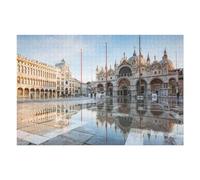 1000pcs(75x50cm) Casse-tête pour Adolescents High Tide in San Marco Casse-têtes pour Adolescents Jeux Relaxants Analyse Et Logique Cadeaux pour Les Amis Et La Famille 1000pcs(75x50cm)