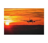 1000pcs(75x50cm) Casse-tête pour Adolescents The Plane Takes Off Casse-têtes pour Adolescents Jeux Relaxants Analyse Et Logique Cadeaux pour Les Amis Et La Famille 1000pcs(75x50cm)