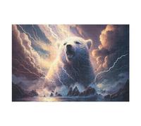 1000pcs(75x50cm) Casse-tête pour Adolescents Thundering Arctic Majesty -1 Casse-têtes pour Adolescents Jeux Relaxants Analyse Et Logique Cadeaux pour Les Amis Et La Famille 1000pcs(75x50cm)