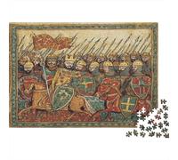 1000pcs (75x50cm) Medieval Manuscript Illustration, Grand Battle Scene Jigsaw Puzzles À Faire Soi-même pour Adultes