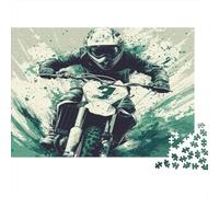 1000pcs (75x50cm) Motocross Jigsaw Style Bande dessinée Puzzles À Faire Soi-même pour Adultes