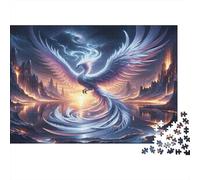 1000pcs (75x50cm) Phénix Jigsaw Ailes déployées Devant l'eau Puzzles À Faire Soi-même pour Adultes