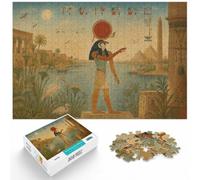 1000pcs (75x50cm) Puzzle 1000 Pièces, RaEgypt God, Puzzle Cadeau De Noël | Pour partager des soirées d'hiver : ce puzzle 1000 pièces pour adultes convient aux longues soirées de décembre.