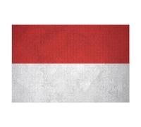 1000pcs(75x50cm) Puzzle pour Adolescents Flag of Monaco on Wall Puzzle - Jeux Relaxants - Défi Difficile - Cadeau d'anniversaire, Cadeaux, 1000pcs(75x50cm)