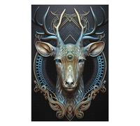 1000pcs(75x50cm) Puzzle pour Adolescents Mystical Astrology Deer Puzzle - Jeux Relaxants - Défi Difficile - Cadeau d'anniversaire, Cadeaux, 1000pcs(75x50cm)