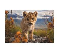 1000pcs(75x50cm) Puzzles pour Adolescents A Young Lion Puzzles pour Adultes Jeux De Famille Difficile Difficile Cadeaux De Noël Et d'anniversaire 1000pcs(75x50cm)