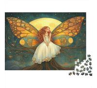 1000pcs (75x50cm) Puzzles pour Adolescents Adultes Belle fée Tree of Life Before The Pleine Lune