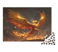 1000pcs (75x50cm) Puzzles pour Adolescents Adultes The Phénix Rises from The Roaring Flammes