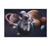 1000pcs(75x50cm) Puzzles pour Adolescents Astronaut Floating Among Planets Puzzles pour Adultes Jeu Familial Analyse Et Logique Jeu Stimulant Cadeaux 1000pcs(75x50cm)
