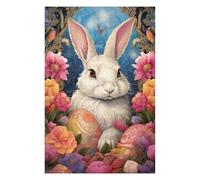 1000pcs(75x50cm) Puzzles pour Adolescents Cute Easter Bunny Puzzles Jeux Relaxants Améliore La Mémoire Cadeaux Uniques pour Un Anniversaire Et Noël 1000pcs(75x50cm)