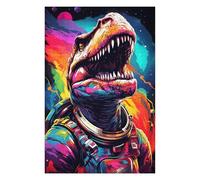 1000pcs(75x50cm) Puzzles pour Adolescents Space Dinosaur Astronaut Art Print -7 Jeux De Puzzle Amusants Et Difficiles Activités Ludiques À La Maison 1000pcs(75x50cm)