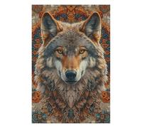 1000pcs(75x50cm) Puzzles pour Adolescents Wolf Mandala Art Print Puzzles pour Adolescents Jeux Relaxants Assemblage De Motifs Idéal comme Cadeau pour Toute La Famille 1000pcs(75x50cm)