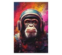 1000pcs(75x50cm) Puzzles pour Adultes Ape Astronaut Space Suit-3 Puzzles pour Adultes À Monter Soi-même - Difficulté Élevée - Cadeaux Uniques pour Un Anniversaire Ou Noël 1000pcs(75x50cm)