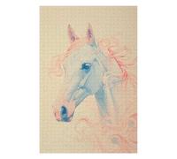 1000pcs(75x50cm) Puzzles pour Adultes - Cadeaux Whispering Mane Horse Art Print Puzzles pour Adultes - Jeux Relaxants - Défi Éducatif D'analyse Et De Logique 1000pcs(75x50cm)
