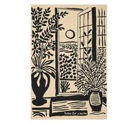 1000pcs(75x50cm) Puzzles pour Adultes Dolce Far Niente Window with Plants Jeu De Puzzle Casse-tête pour Améliorer La Mémoire Cadeaux Uniques pour Un Anniversaire Et Noël 1000pcs(75x50cm)