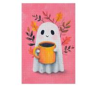 1000pcs(75x50cm) Puzzles pour Adultes Ghost with Coffee Cup Puzzles pour Adolescents - Jeux À Faire Soi-même - Défi Difficile - Cadeaux d'anniversaire Et Cadeaux Uniques 1000pcs(75x50cm)