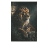 1000pcs(75x50cm) Puzzles pour Adultes Regal Lion Portrait Puzzle pour Adultes, Jouet, Décoration Murale, Passe-Temps, Cadeaux d'anniversaire Et Cadeaux Uniques 1000pcs(75x50cm)