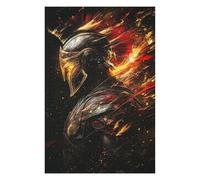 1000pcs(75x50cm) Puzzles pour Adultes Warrior Armor with Fire Effect Puzzles pour Adolescents - Jeux À Faire Soi-même - Défi Difficile - Cadeaux d'anniversaire Et Cadeaux Uniques 1000pcs(75x50cm)