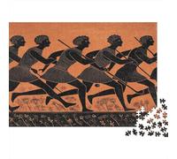 1000pcs (75x50cm) Style Grec à Figures Noires Jigsaw Sport de Hockey Puzzles À Faire Soi-même pour Adultes
