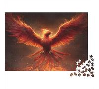 1000pcs (75x50cm) The Fierce and Majestic Phénix Rises from The Flammes Jigsaw Puzzles À Faire Soi-même pour Adultes