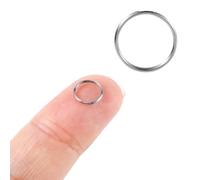 1000pcs Argent Anneaux de Jonction, 8mm Anneaux Fendus Acier Inoxydable Petits Porte-Clés pour Connexion du Fermoir Mini Anneau Métal pour Porte-Clés Fabrication de Bijoux Bricolage