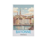 1000Pcs，Bayonne France，Jigsaw Adult Decompression Game Puzzle Students Toy for Children Christmas Birthday Gifts（26x38cm）-FV45