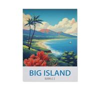 1000Pcs，Big Island Hawaii，Jigsaw Adult Decompression Game Puzzle Students Toy for Children Christmas Birthday Gifts（50x70cm）-EA44