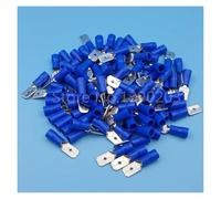 1000Pcs Blue 6.3mm Male MDD2-250 16-14AWG Spade Insulated Quick Disconnects Wire Crimp Terminals MQXFCZUX