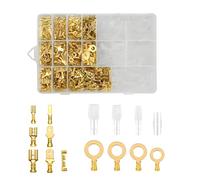 1000PCS Cosses de Câble Plates, 2,8mm 4,8mm 6,3mm Cosses Electriques à Sertir Cosse a Sertir Electrique Automobile Kit Femelle Connecteurs Plats avec Manchons Isolants Pour Automobile Bateau Moto