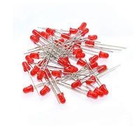1000pcs Diodes LED, Diode Électroluminescente, Diodes Électroluminescentes à Tête Ronde de 3mm Assorties, 1000 pièces rouges