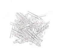 1000pcs Diodes LED, Diode Électroluminescente, Diodes Électroluminescentes à Tête Ronde de 5mm Assorties,1000 pièces blanches.