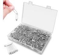 1000Pcs Épingle a Nourrice 30mm Mini Trombone de Sécurité,Métal Épingles de Marquage pour l'Artisanat de Vêtements et de Bricolage- Argent