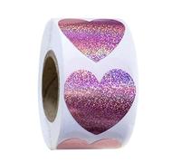 1000pcs Heart Stickers For Envelopes Valentine's Day Sparkling Decorative Love Holiday Decoration