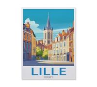 1000Pcs，Lille France，Jigsaw Adult Decompression Game Puzzle Students Toy for Children Christmas Birthday Gifts（50x70cm）-FD5