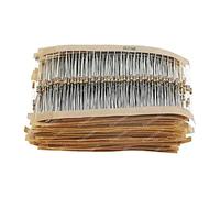 1000pcs/lot 1/4W resistors assorted kit 0.25W Carbon Film resistance set 2.2 ohm -2.2 M Assortment resistor package NWPNLXEA