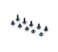 1000PCS/Lot 6X6X5/4.3/6/7/8/9/10/11/12MM Tact Switch Push Button Switch 12V 4PIN DIP Switch For TV/Toys/Home Use Button NWPNLXEA(6x6x10mm)