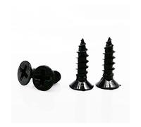 1000pcs M1 M1.2 M1.4 M1.7 En acier noir Mini micro-croix plate plate tête fraisée à tête autoproppée de la boîte de vis à vis en bois (Color : Countersunk head)