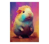 1000pcs Mini Puzzle pour Famille Cochon d'Inde Animal Art Détente