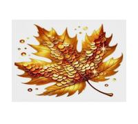 1000pcs Mini Puzzle pour Famille Feuille Or Éclat Carton