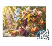 1000pcs Mini Puzzle pour Famille Fleurs Fruits Vase Détente
