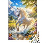 1000pcs Mini Puzzle pour Famille Perroquet Fleur Feuille Éducatif | 38x26cm Carton Débutants Ornement De Salle De Séjour Découpe Précise Activité De Groupe